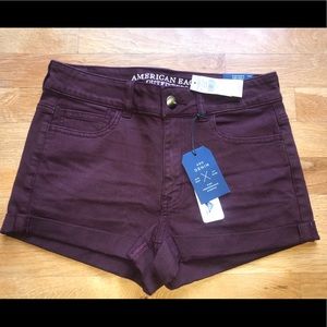 American Eagle Hi-Rise Shortie Shorts- Size 4 NWT